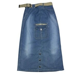 Vintage 2000s Y2K Too Hot Denim Skirt w/ Pockets - Women's 6